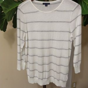 Tommy Hilfiger - Grey Striped Sweater